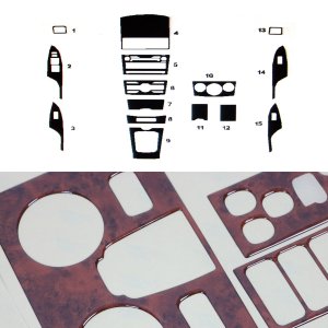 Toyota Corolla Dashboard Kit - Omac - 15 Pcs. - Wooden - '09-'13